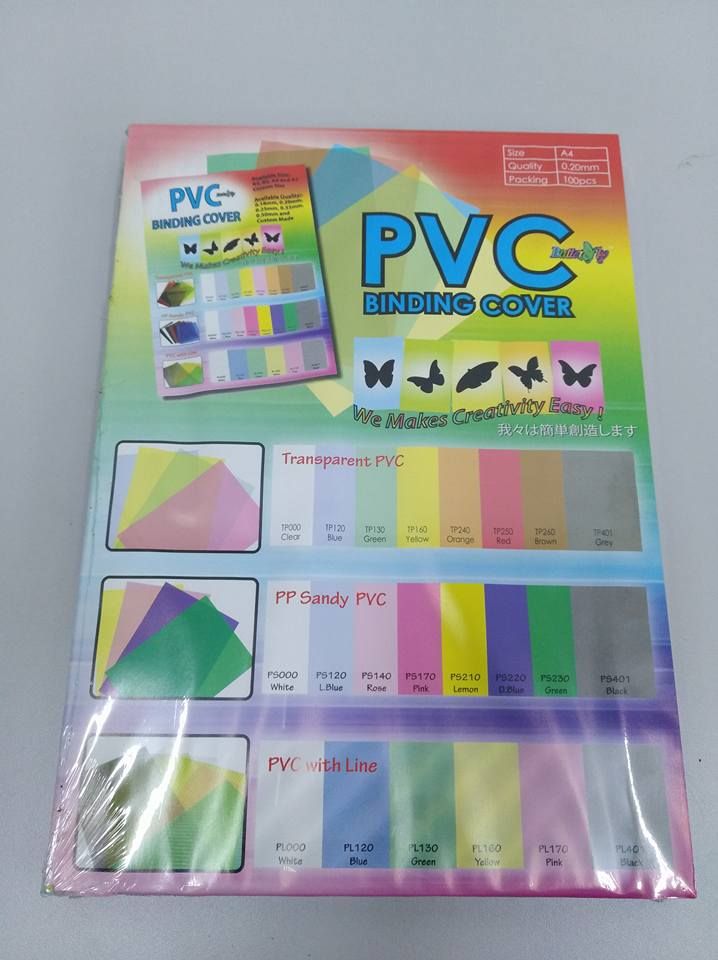 A4 TRANSPERANT PVC RIGIT SHEET