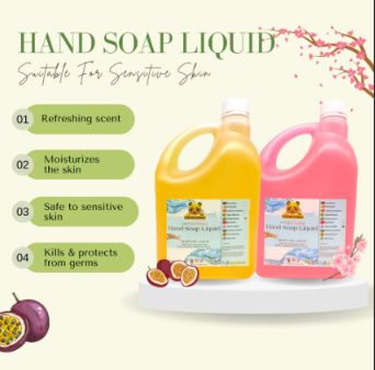 Antibacterial Hand Soap Liquid/Hand Wash Liquid/2.5Litres/Sabun Pencuci Tangan