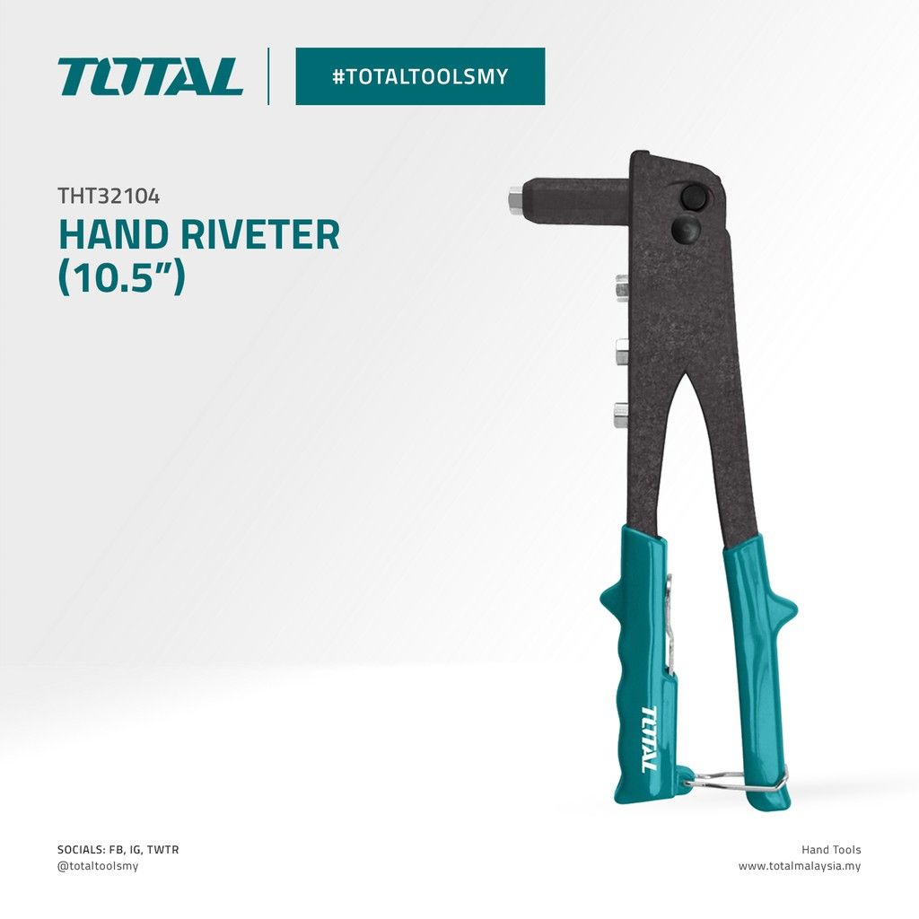 TOTAL HAND RIVETER (10.5"/2.4MM-4.8MM) THT32104
