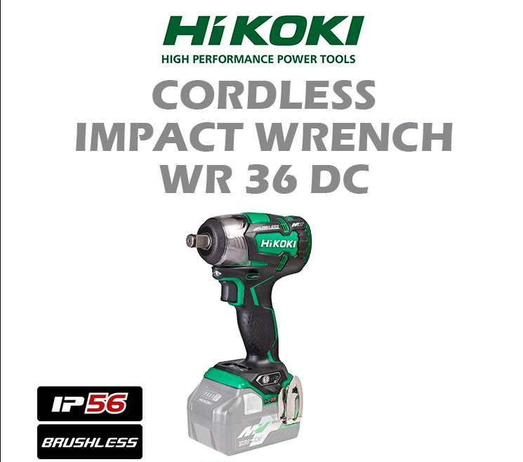 HIKOKI CORDLESS IMPACT WRENCH WR36DC