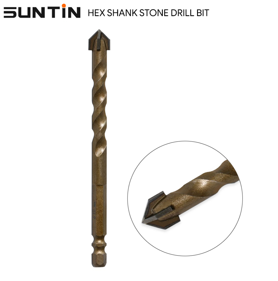 SUNTIN HEXAGON SHANK STONE DRILL BIT (6MM 8MM 10MM 12MM)
