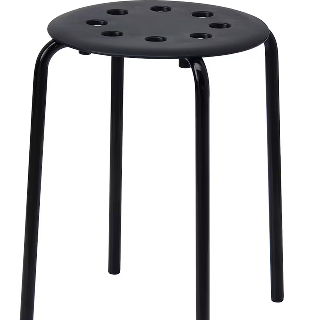 MARIUS STOOL, BLACK