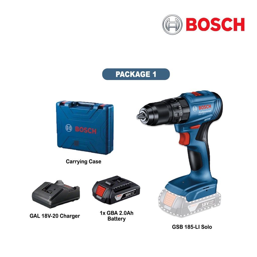 Genuine Malaysia BOSCH GSB 185-LI 18V Professional Cordless Impart Drill Hammer Drill GSB185 GSB 185 06019K31L1 UPGRADE GSB180 GSB 180