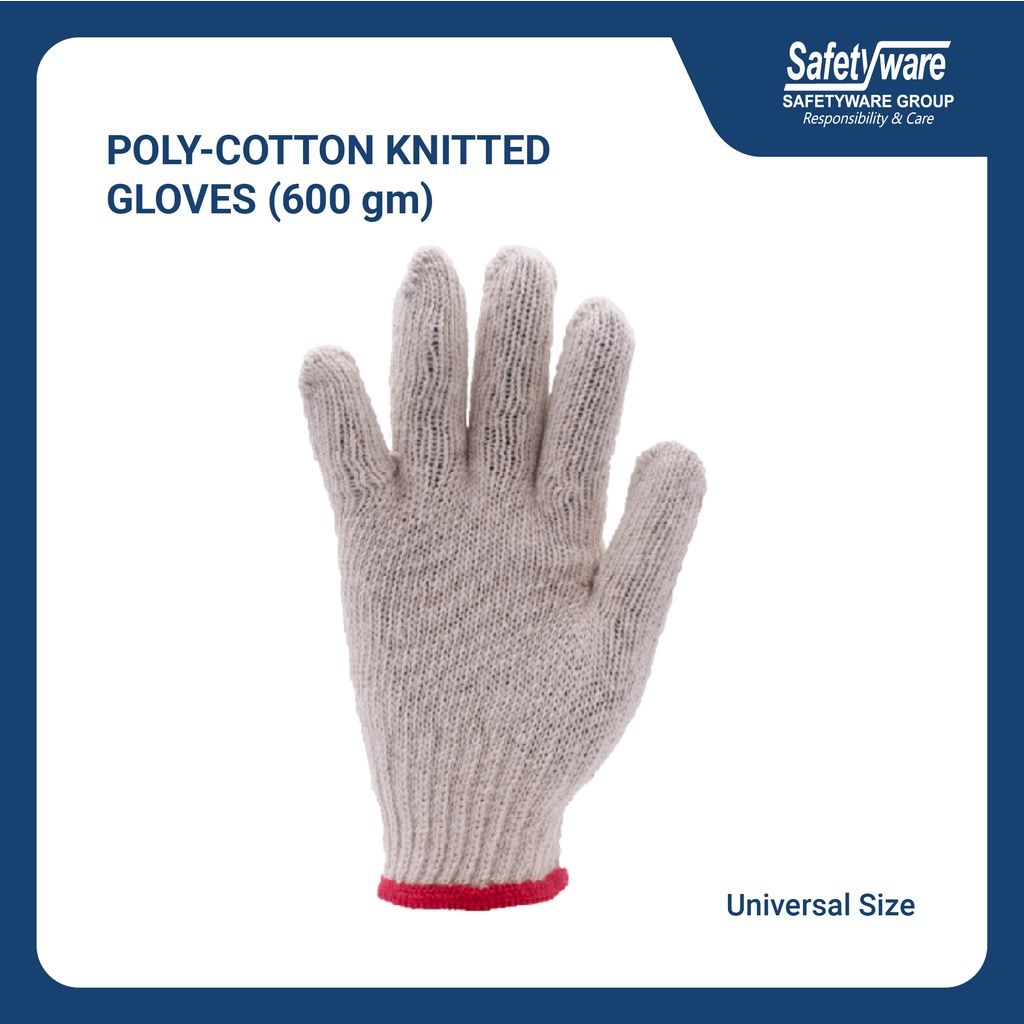 600g Knitted Cotton Gloves
