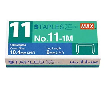 MAX STAPLE BULLETS 11-1M (11MM)