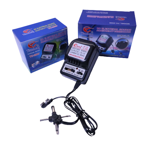 [500MA/1200MA] UNIVERSAL AC/DC ADAPTOR 6 UNIVERSAL OUTPUT POWER JACK WITH DIFFERENT SIZE 6 POWER OUTPUT SELECTIONS