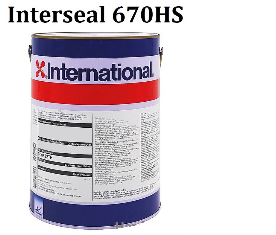INTERSEAL 670HS EPOXY PRIMER EGA236-GREY MARINE COATING INTERNATIONAL PAINT 5 LITER