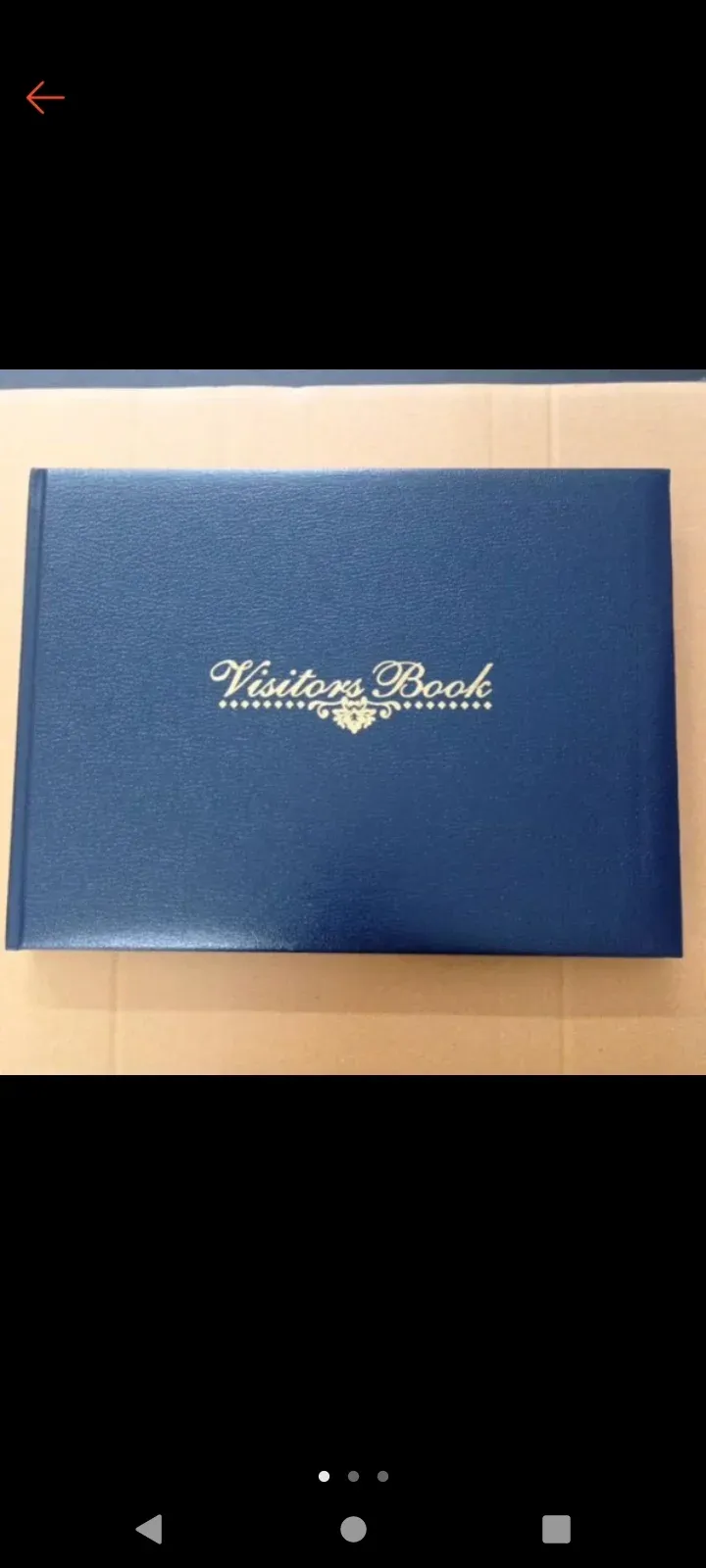 Buku pelawat (Hard cover) size: 191mm X 257mm , 128pages