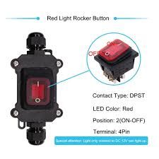 1 Piece Smart Switches 12V DC 20A High Current Power Waterproof Switch