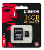 KINGSTON TF 90MB/S + ADAPTER 16GB