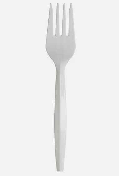PLASTIK DESSERT FORK 200'S+/-/PKT