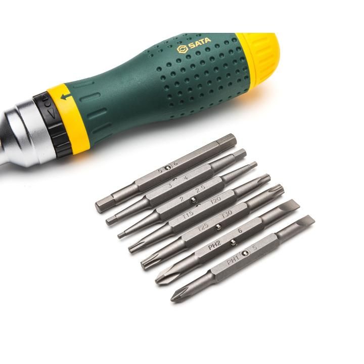 Sata 19 IN 1 RETRACTABLE RATCHET SCREWDRIVER SET