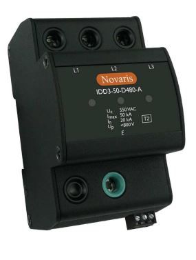 Isolated Surge Diverter, 3 phase delta, 50kA, 480V L-L, Alarm contact IDD3-50-D480-A
