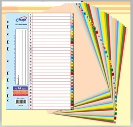 OKADA / PAPER INDEX DIVIDER / 1-31 / INDEX DIVIDER / COLOUR SEPERATER
