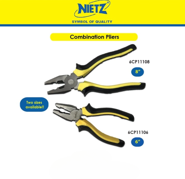NIETZ ECO 6”(150MM) & 8”(205MM) COMBINATION PLIER