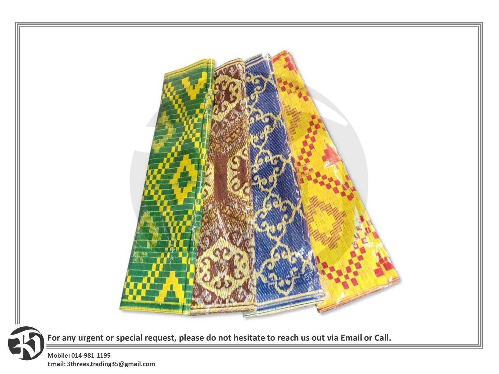 Tikar Plastik 3ft x 6ft - 9ft x 12ft