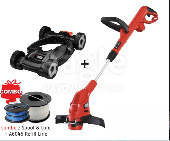 ( COMBO ) BLACK & DECKER GL5530-B1 + CM100-B1 530W 30CM GRASS TRIMMER WITH MOWER + 90567223, A6046 ( GL5530, CM100 )