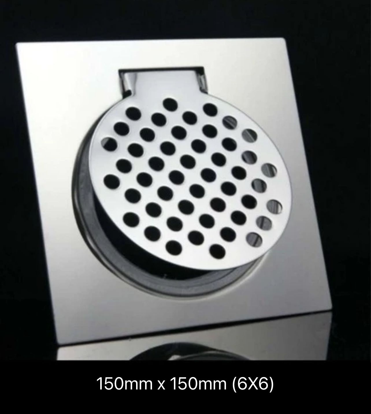 Steel STAINLESS STEEL FLOOR GRATING WITH FRAME/COVER 6" x 6" SOSAI Drain Pipe Cover Floor Trap / Floor Drain Floor Grating