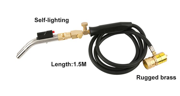 Double torch hose welding aircond copper connection