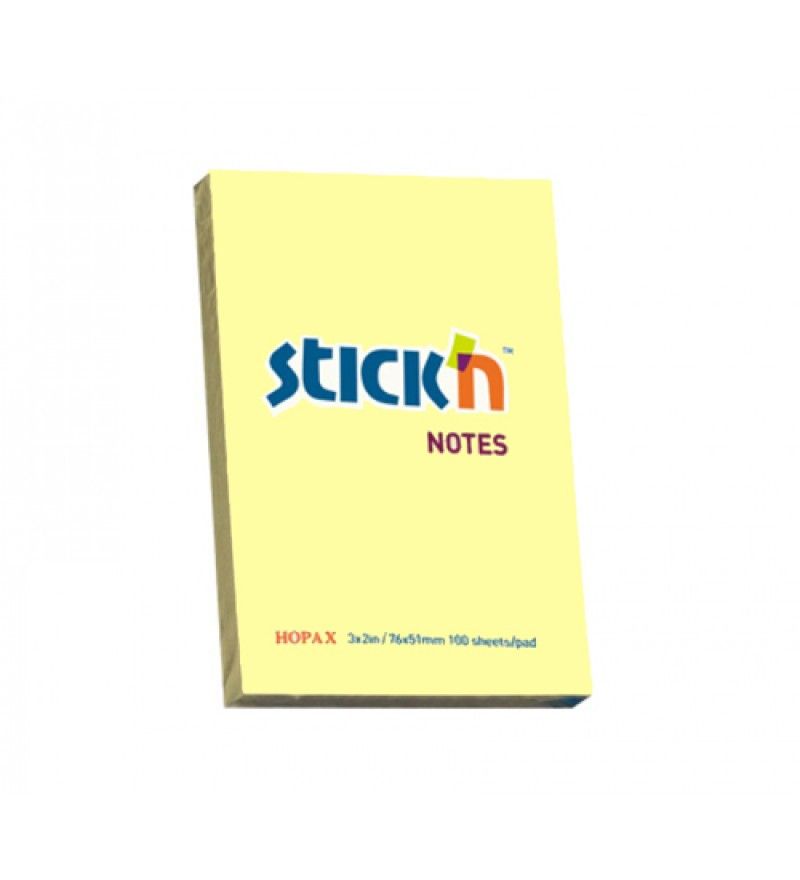 Hopax 3" X 2" Inch Sticky Note Pad (Yellow) 21006