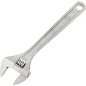 100mm/4" CHROME FINISH ADJUSTABLEWRENCH