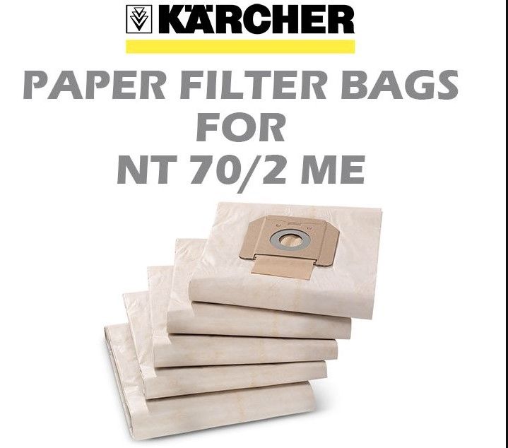KARCHER PAPER FILTER BAGS??????? FOR NT70/2
