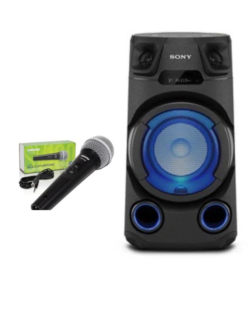 *V13 High Power Audio System with BLUETOOTH® Technology Model: MHC-V13 C/W 1 JBL Vocal Microphone With Mic Cable