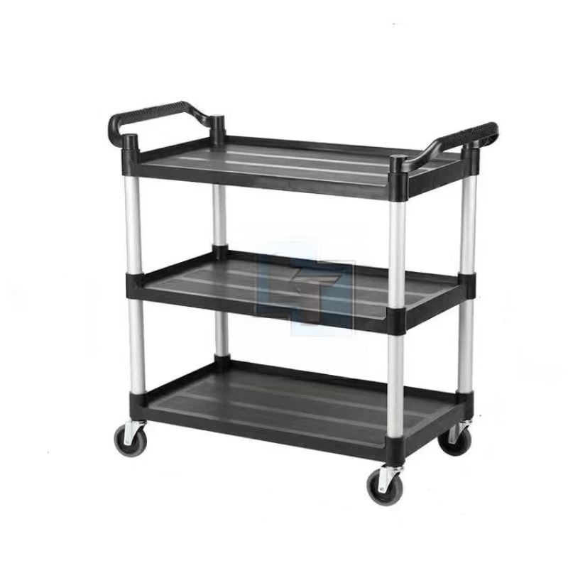 OEM 3-Tier Utility Cart Trolley Foodcourt Cart