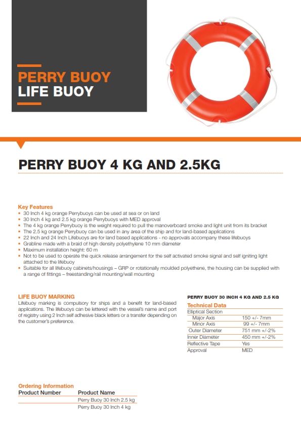 Lifebuoy *Lifebuoy 4kgs, MED Approved