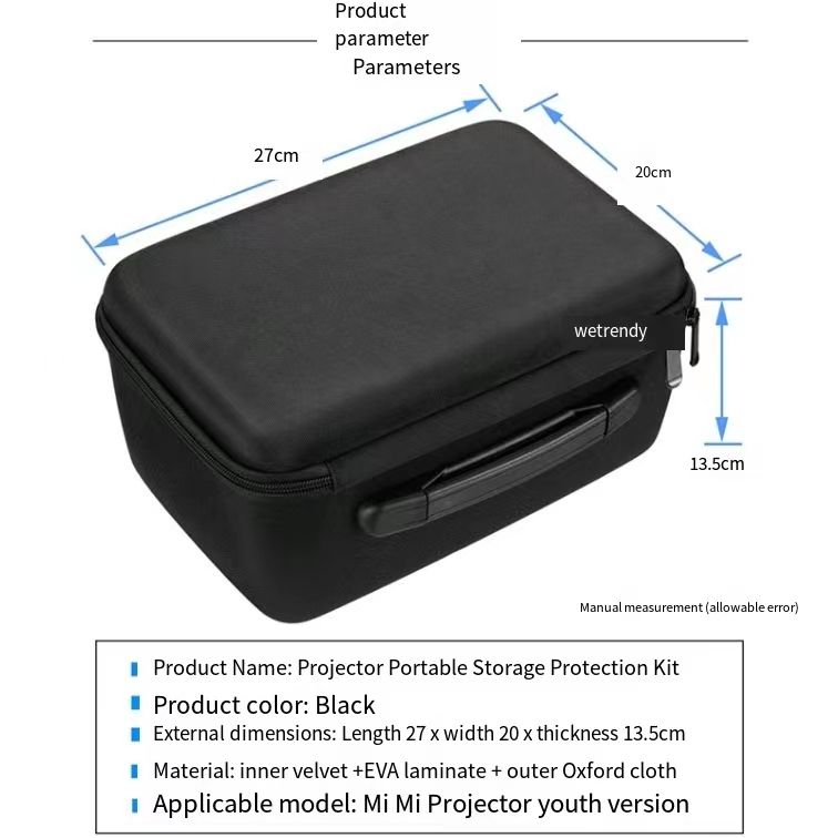 Projector 2 Storage Bag Portable Compression Resistant Protective Case Box