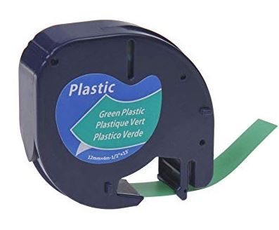 DYMO Letratag Plastic Label Refill 12mm x 4m Green