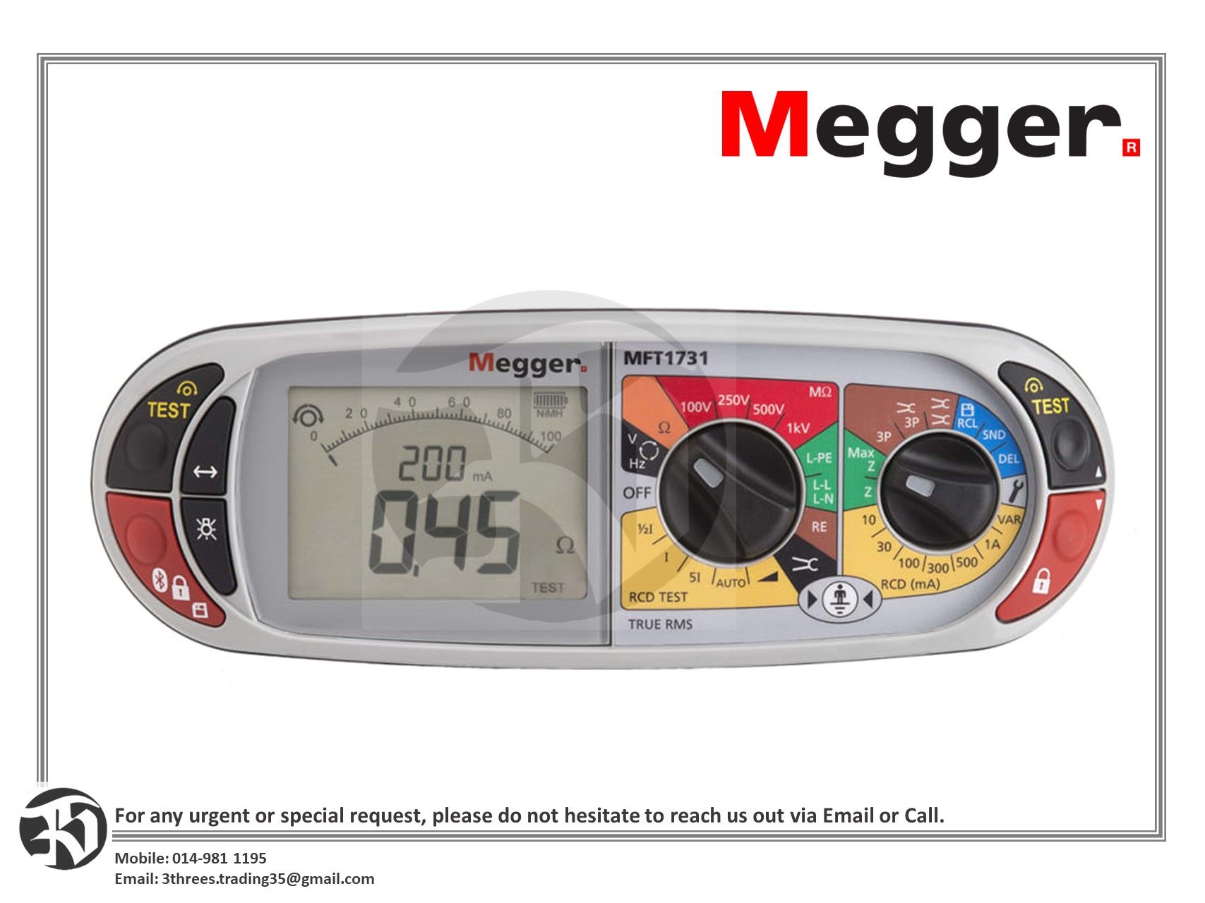 MEGGER Multifunction Tester MFT1731