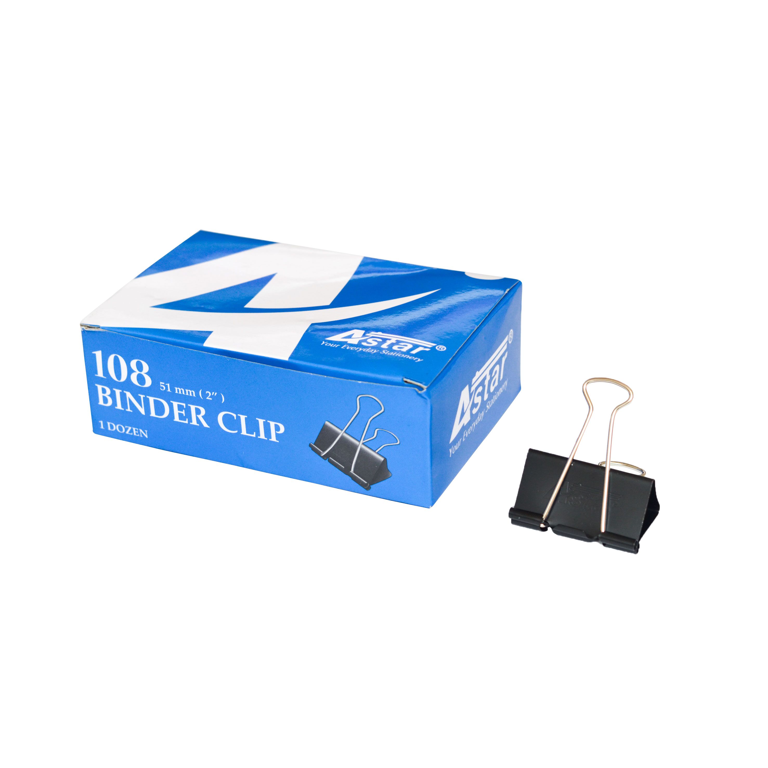108 ASTAR 51MM (2") BINDER CLIP (12PCS)