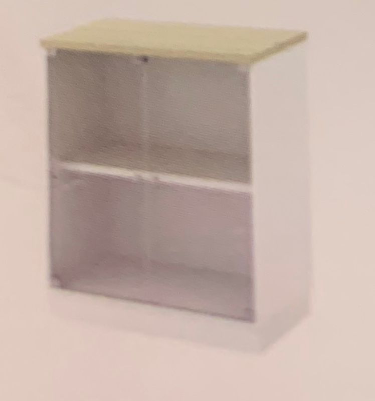 SWINGING GLASS DOOR LOW CABINET
