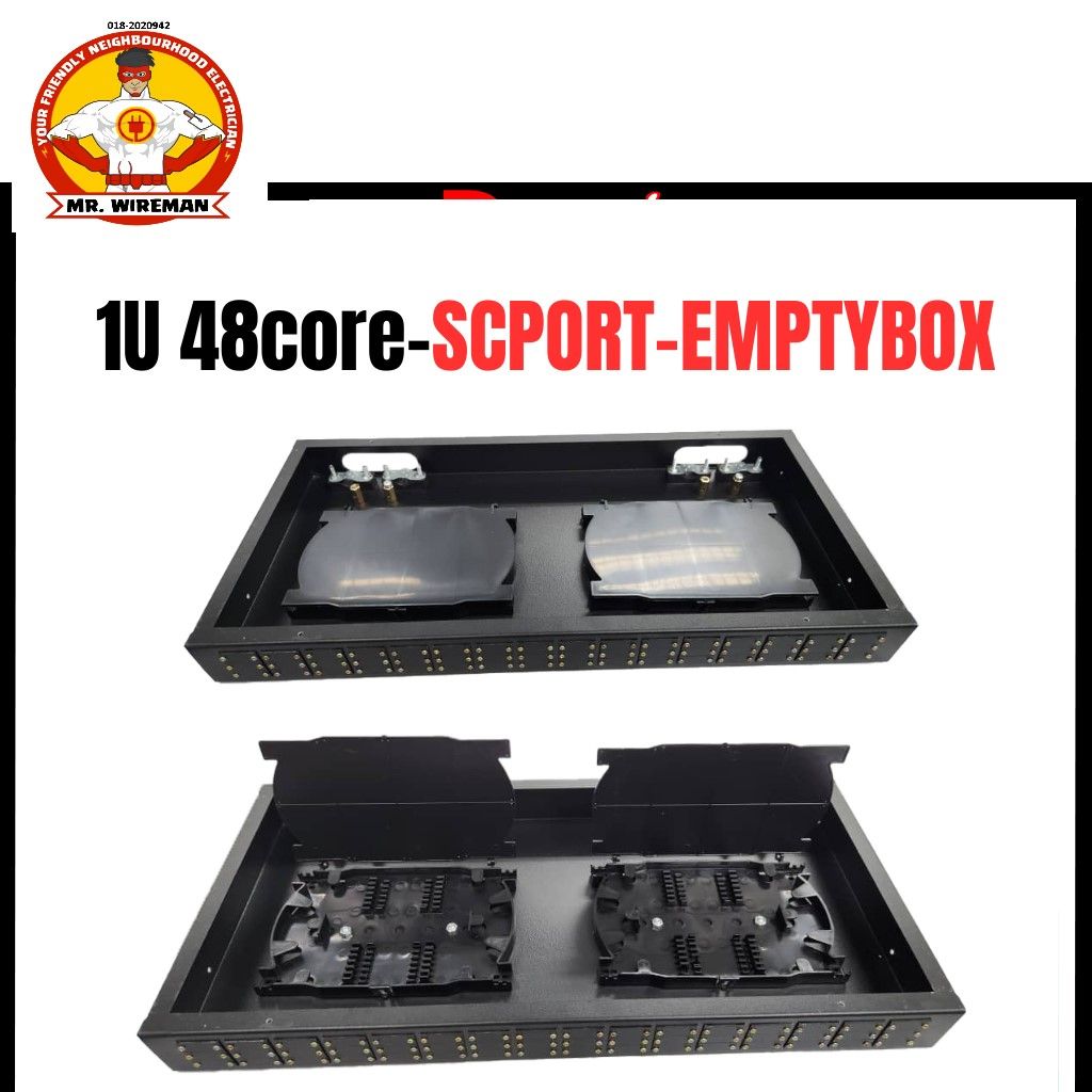 1U TERMINATION BOX SC PORT EMPTY BOX WITH ALL PORT SEAL TBR401