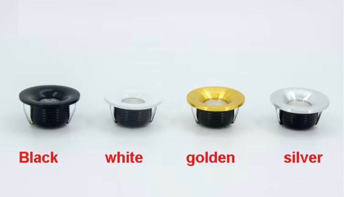 LED COB Downlight 3W Round Mini Spotlight Ceiling AC85-265V (Silver 3000K No dimmable)