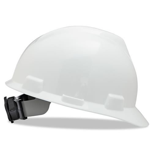 MSA V-GARD WITH FAS-TRAC SUSPENSION CAP WHITE (475358-A)