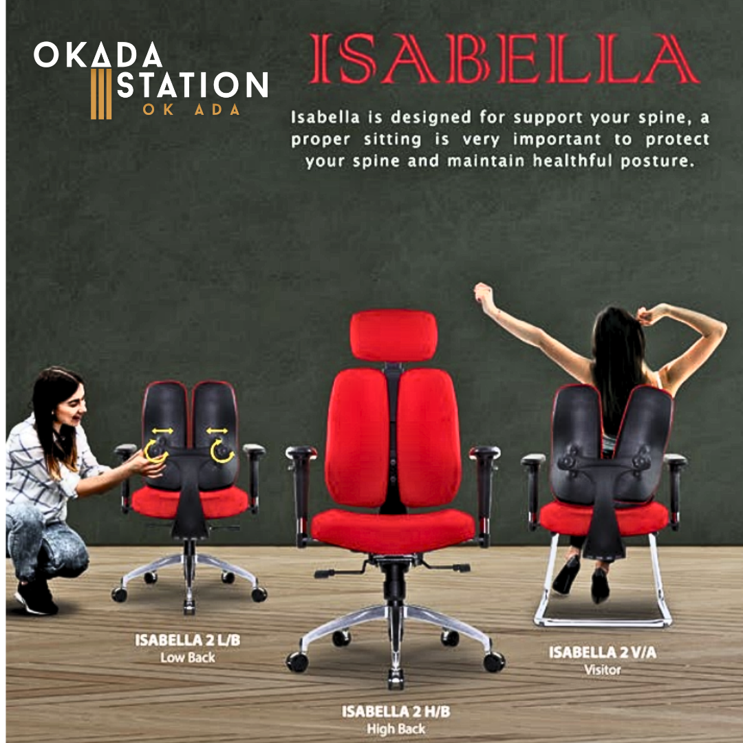 CLASSIC CHAIR ISABELLA 2 ERGONOMIC OFFICE CHAIR WITH ALUMINIUM LEG - ALL SIZE (PU LEATHER) / CLASSIC CHAIR / CHROME SERIES / ISABELLA SERIES / ERGONOMIC OFFICE CHAIR / EXECUTIVE CHAIR / ERGONOMIC EXECUTIVE CHAIR / OFFICE CHAIR / CHAIR / ISABELLA