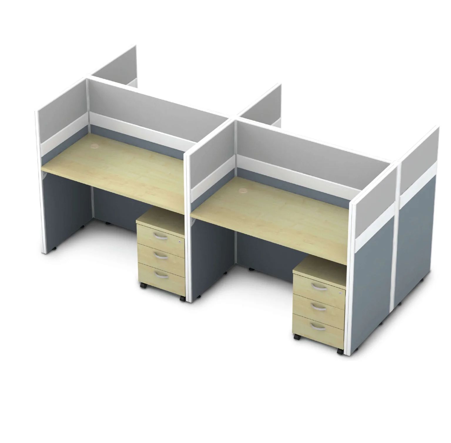 4 seater workstation c/w mobile pedestal for new foreman room
