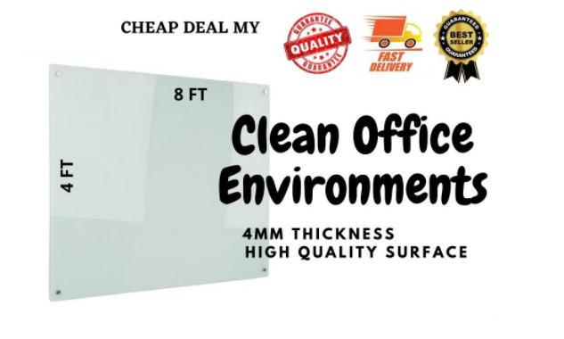 Magnetic Glass Writing Board (8x4ft)