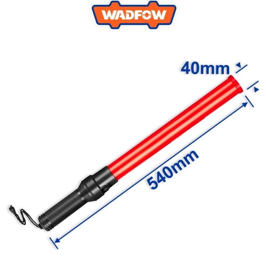 WADFOW TRAFFIC WAND (540MM X 40MM) FUNCTIONS: FLASH, STEADY, & TOP LIGHT W/ WRIST STRAP WYJ3A54