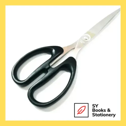 8 Inch Black Scissors / Scissor / Scissors Stationery / Gunting Stainless Steel Scissors / Gunting (8 inch)