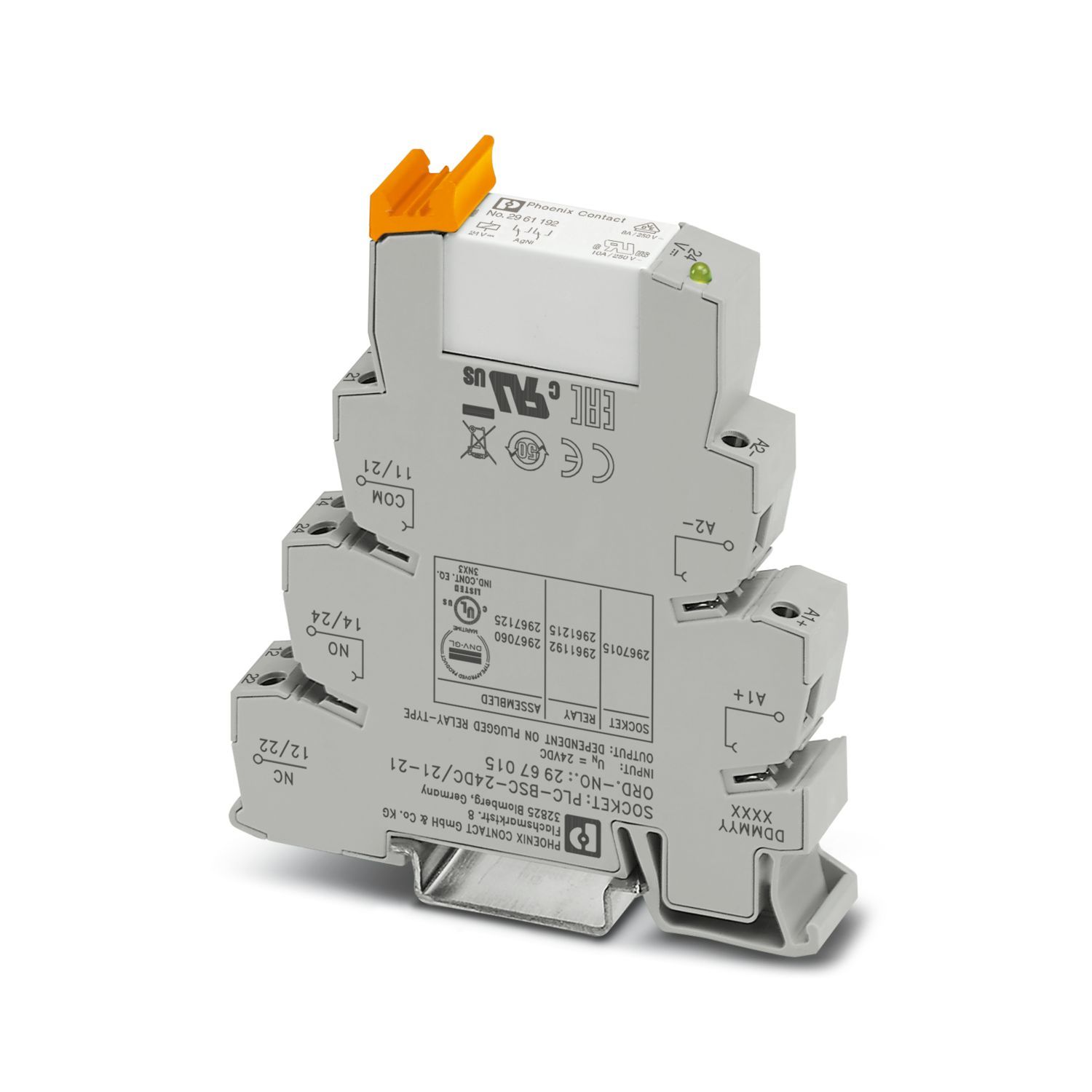 PHOENIX CONTACT PLC-RSC- 24DC/21-21 RELAY MODULE, 10PCS/PKT (2967060)