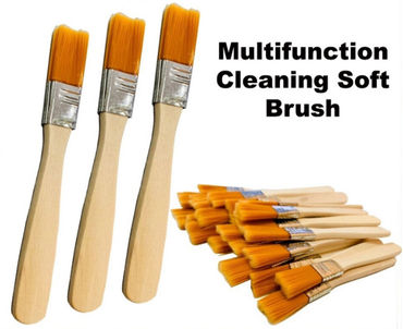 MULTIFUNCTION WOODEN SOFT NYLON BRUSH CARBON FIBER 13CM X 1CM SMB101