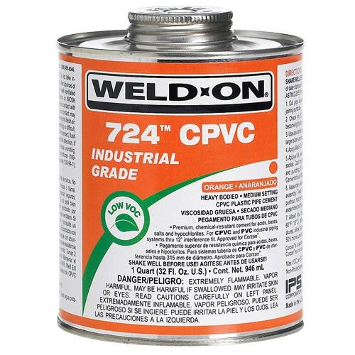 *Weld-On® 724™ CPVC Solvent Cement Med Set Grey