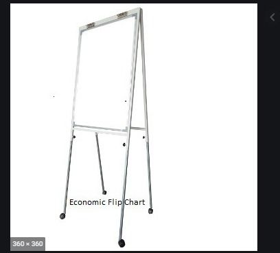 ECONOMY FLIPCHART BOARD C/W ROLLER 3' X 2' EF23MR ( *FAST LOCAL SUPPLIER )