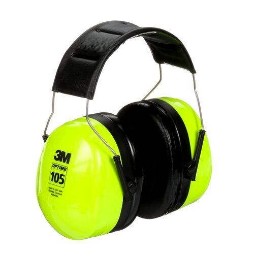 3M H10A HV Peltor Optime 105 Series Safety Hi-Visibility Earmuffs
