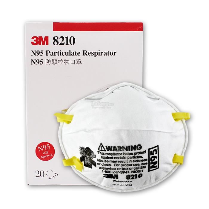 3M Particulate Respirator N95 Face Mask 8210