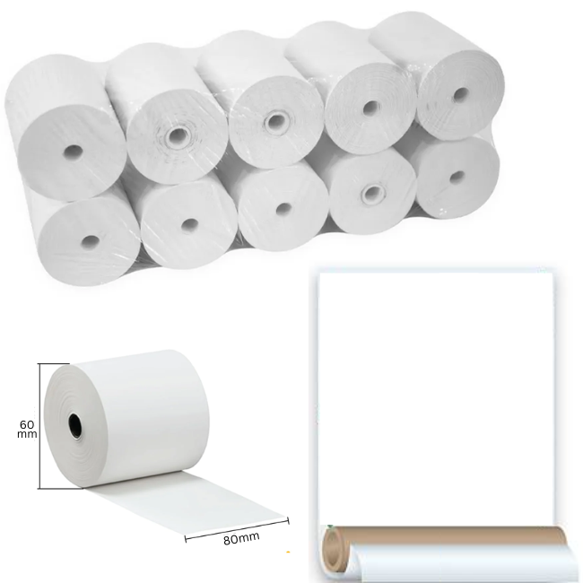 QP Thermal Paper 80x60x12mm 10's
