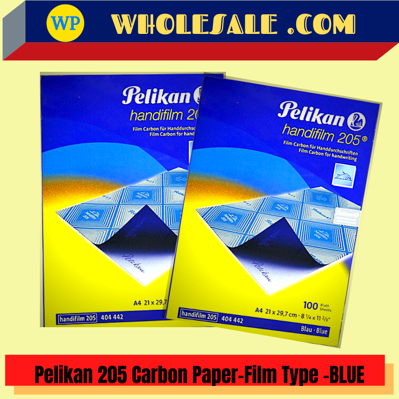 PELIKAN 205 HANDYFILM CARBON PAPER-BLUE (100'S) / Pelikan / Paper / Carbon Paper #blue